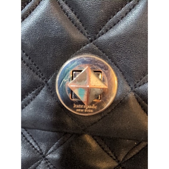 Kate Spade Natalia Convertible Black Shoulder Crossbody Bag Quilted - Picture 3 of 16